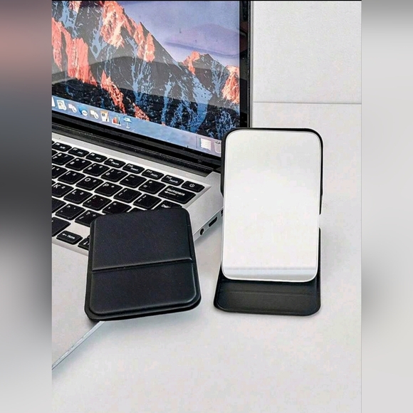 Portable PU Leather Foldable Makeup Mirror- Colors Available Pink/Black/White - Picture 2 of 5